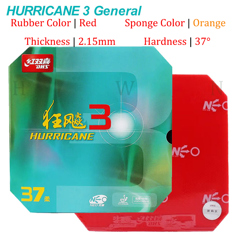 Hakiki DHS Hurricane 3 NEO gen - Table Tennis Backhand incelemesi ve fiyatı